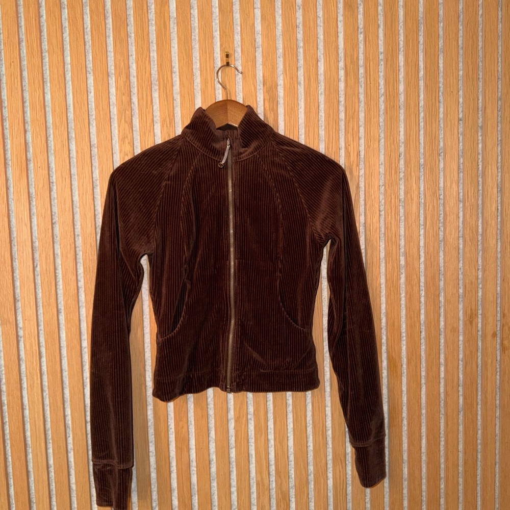 Lululemon espresso scuba corduroy Jacket